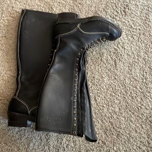 Wesco jobber laced boots 16 inches shaft size 10 D
